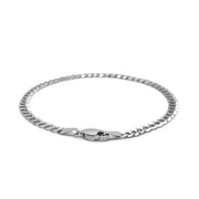 Bids.com 3.6mm 14k White Gold Solid Curb Bracelet Bracelets White Smoke 7 / White Gold