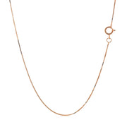 Bids.com 14k Rose Gold Classic Box Chain 0.45mm Necklaces White Smoke 16 / Rose Gold,18 / Rose Gold,20 / Rose Gold