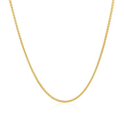 Bids.com 14k Yellow Gold Round Chain 1.2mm Necklaces White Smoke 16 / Yellow Gold,18 / Yellow Gold,20 / Yellow Gold,24 / Yellow Gold