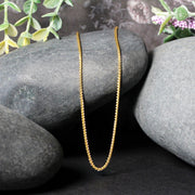 Bids.com 14k Yellow Gold Round Chain 1.2mm Necklaces Black 16 / Yellow Gold,18 / Yellow Gold,20 / Yellow Gold,24 / Yellow Gold