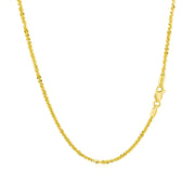 Bids.com 10k Yellow Gold Sparkle Chain 1.50 mm) Necklaces White Smoke 16 / Yellow Gold,18 / Yellow Gold,20 / Yellow Gold