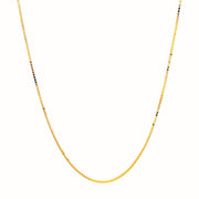 Bids.com 14k Yellow Gold Adjustable Box Chain 0.7mm Necklaces White Smoke 22 / Yellow Gold