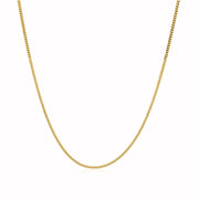 Bids.com 10k Yellow Gold Gourmette Chain 1.0mm Necklaces White Smoke 16 / Yellow Gold,18 / Yellow Gold,20 / Yellow Gold,24 / Yellow Gold