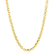 Bids.com 4.0mm 14k Yellow Gold Diamond Cut Cable Link Chain Necklaces White Smoke 18 / Yellow Gold,20 / Yellow Gold,22 / Yellow Gold,24 / Yellow Gold