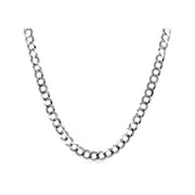 Bids.com 2.6mm 14k White Gold Solid Curb Chain Necklaces White Smoke 16 / White Gold,18 / White Gold,20 / White Gold,24 / White Gold