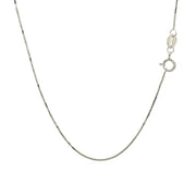 Bids.com 14k White Gold Classic Box Chain 0.6mm Necklaces White Smoke 13 / White Gold,16 / White Gold,17 / White Gold,18 / White Gold,20 / White Gold,24 / White Gold
