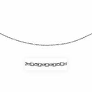 Bids.com 3.5mm 14k White Gold Pendant Chain with Textured Links Necklaces White Smoke 16 / White Gold,18 / White Gold,20 / White Gold