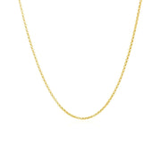 Bids.com 14k Yellow Gold Diamond Cut Rolo Chain 1.1mm Necklaces White Smoke 16 / Yellow Gold,18 / Yellow Gold,20 / Yellow Gold