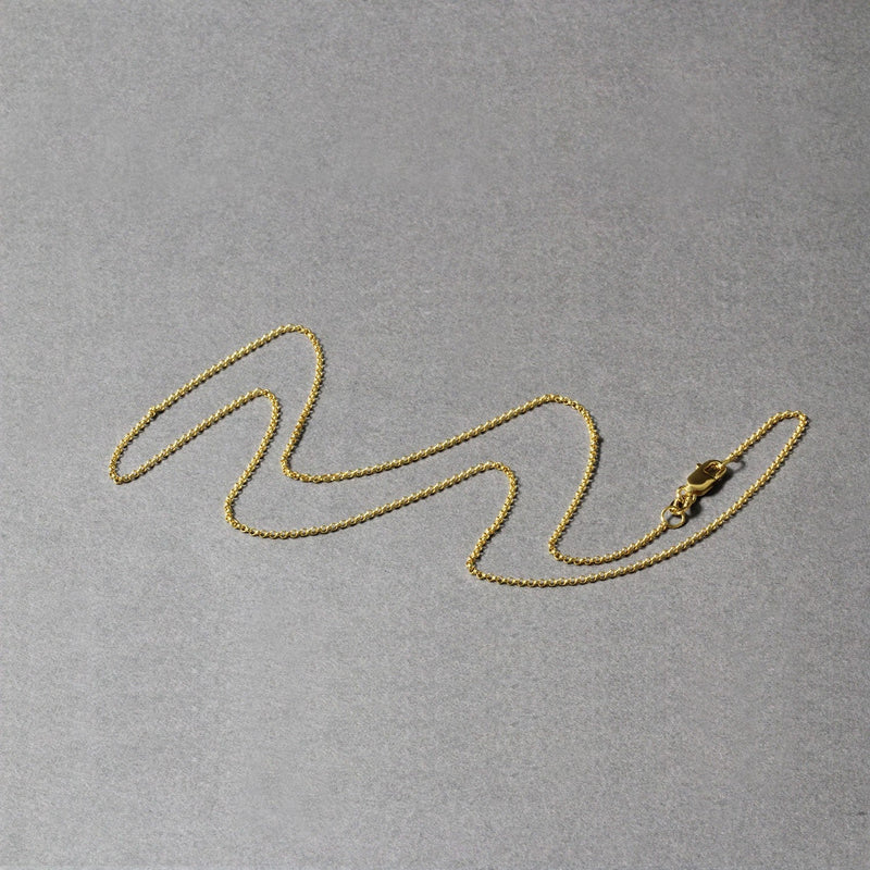 Bids.com 14k Yellow Gold Diamond Cut Rolo Chain 1.1mm Necklaces Dark Gray 16 / Yellow Gold,18 / Yellow Gold,20 / Yellow Gold