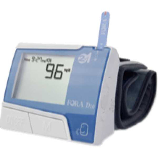 Fora Care Fora Care D10 2in1blood Glucose Plus Blood Pressure Monitoring System Blood Glucose Meter White Smoke