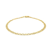 Bids.com 3.2mm 14k Yellow Gold Mariner Link Anklet Accessories White Smoke 10 / Yellow Gold