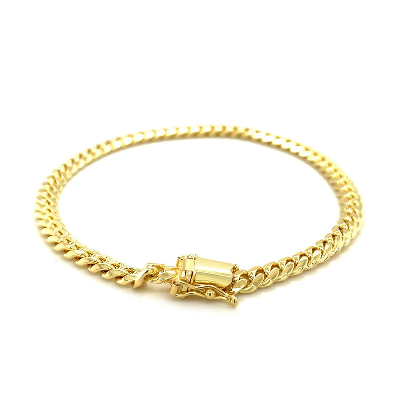Bids.com 5.0mm 14k Yellow Gold Classic Miami Cuban Solid Bracelet Bracelets White Smoke 8.5 / Yellow Gold