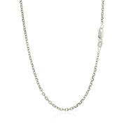 Bids.com 14k White Gold Diamond Cut Cable Link Chain 1.8mm Necklaces White Smoke 16 / White Gold,18 / White Gold,20 / White Gold,22 / White Gold,24 / White Gold,30 / White Gold