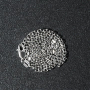 Bids.com 14k White Gold Diamond Cut Cable Link Chain 1.8mm Necklaces Dark Slate Gray 16 / White Gold,18 / White Gold,20 / White Gold,22 / White Gold,24 / White Gold,30 / White Gold