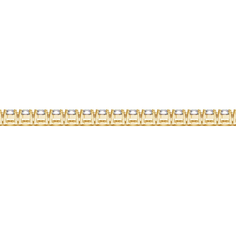 Bids.com Lab Grown Round Diamond Tennis Bracelet in 14k Yellow Gold (10 cctw F/G  VS2/SI1) Bracelets Tan 7 / Yellow Gold