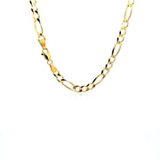 Bids.com 10K Yellow Gold Solid Figaro Chain (4.50 mm) Necklaces White Smoke 18 / Yellow Gold,20 / Yellow Gold,22 / Yellow Gold,24 / Yellow Gold