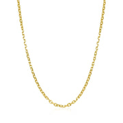 Bids.com 14k Yellow Gold Diamond Cut Cable Link Chain 1.8mm Necklaces White Smoke 16 / Yellow Gold,18 / Yellow Gold,20 / Yellow Gold,22 / Yellow Gold,24 / Yellow Gold,30 / Yellow Gold
