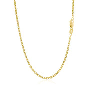 Bids.com 14k Yellow Gold Diamond Cut Cable Link Chain 1.8mm Necklaces White Smoke 16 / Yellow Gold,18 / Yellow Gold,20 / Yellow Gold,22 / Yellow Gold,24 / Yellow Gold,30 / Yellow Gold