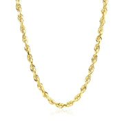 Bids.com 4.0mm 10k Yellow Gold Solid Diamond Cut Rope Chain Necklaces White Smoke 18 / Yellow Gold,20 / Yellow Gold,22 / Yellow Gold,24 / Yellow Gold,30 / Yellow Gold