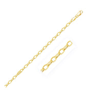 Bids.com 3.2mm 14k Yellow Gold Oval Rolo Chain Necklaces White Smoke 18 / Yellow Gold