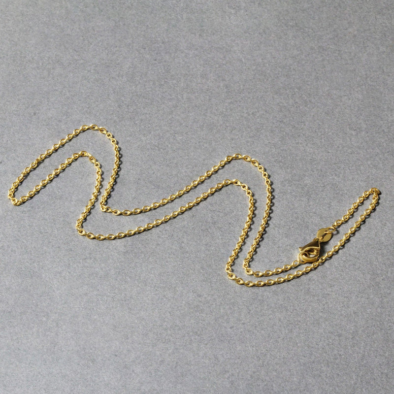 Bids.com 14k Yellow Gold Round Cable Link Chain 1.5mm Necklaces Dark Gray 16 / Yellow Gold,17 / Yellow Gold,18 / Yellow Gold,20 / Yellow Gold