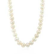 Bids.com 14k Yellow Gold Necklace with White Freshwater Cultured Pearls (6.0mm to 6.5mm) Necklaces White Smoke 16 / Yellow Gold,18 / Yellow Gold,20 / Yellow Gold