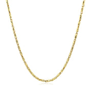 Bids.com Diamond Cut Fancy Links Pendant Chain in 14k Yellow Gold (1.5mm) Necklaces White Smoke 18 / Yellow Gold,20 / Yellow Gold,22 / Yellow Gold