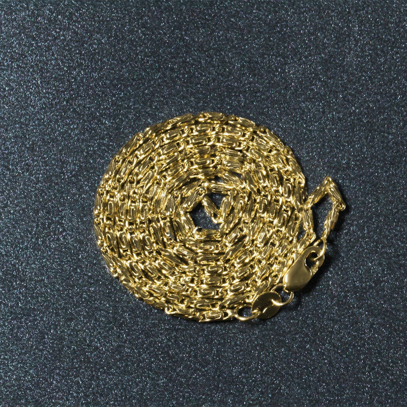 Bids.com Diamond Cut Fancy Links Pendant Chain in 14k Yellow Gold (1.5mm) Necklaces Dark Slate Gray 18 / Yellow Gold,20 / Yellow Gold,22 / Yellow Gold
