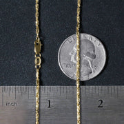 Bids.com Diamond Cut Fancy Links Pendant Chain in 14k Yellow Gold (1.5mm) Necklaces Dark Slate Gray 18 / Yellow Gold,20 / Yellow Gold,22 / Yellow Gold