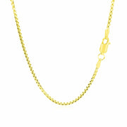 Bids.com 14k Yellow Gold Round Box Chain 1.7mm Necklaces White Smoke 16 / Yellow Gold,18 / Yellow Gold,20 / Yellow Gold,24 / Yellow Gold