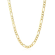 Bids.com 10K Yellow Gold Solid Figaro Chain (3.70 mm) Necklaces White Smoke 18 / Yellow Gold,20 / Yellow Gold,22 / Yellow Gold,24 / Yellow Gold
