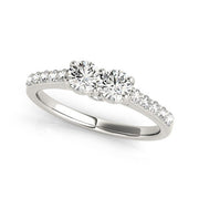 Bids.com 14k White Gold Round Two Stone Diamond Ring (3/4 cttw) Rings White Smoke 3 / White Gold,3.5 / White Gold,4 / White Gold,4.5 / White Gold,5 / White Gold,5.5 / White Gold,6 / White Gold,6.5 / White Gold,7 / White Gold,7.5 / White Gold,8 / White Gold,8.5 / White Gold,9 / White Gold