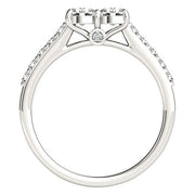 Bids.com 14k White Gold Round Two Stone Diamond Ring (3/4 cttw) Rings White Smoke 3 / White Gold,3.5 / White Gold,4 / White Gold,4.5 / White Gold,5 / White Gold,5.5 / White Gold,6 / White Gold,6.5 / White Gold,7 / White Gold,7.5 / White Gold,8 / White Gold,8.5 / White Gold,9 / White Gold