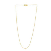 Bids.com Adjustable Cable Chain in 14k Yellow Gold (0.97 mm) Necklaces White Smoke 18 / Yellow Gold