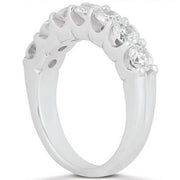 Bids.com 14k White Gold Diamond Scalloped Shared U Prong Setting Wedding Ring Band Rings White Smoke 4 / White Gold,4.5 / White Gold,5 / White Gold,5.5 / White Gold,6 / White Gold,6.5 / White Gold,7 / White Gold,7.5 / White Gold,8 / White Gold,8.5 / White Gold,9 / White Gold