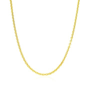 Bids.com 14k Yellow Gold Forsantina Lite Cable Link Chain 1.9mm Necklaces White Smoke 16 / Yellow Gold,18 / Yellow Gold,20 / Yellow Gold
