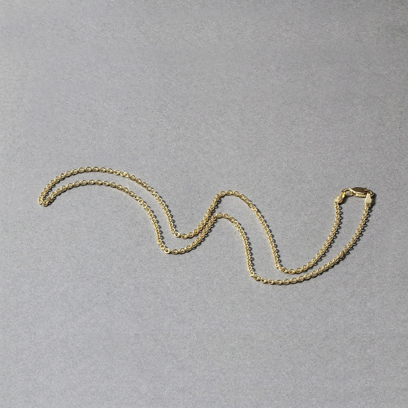 Bids.com 14k Yellow Gold Forsantina Lite Cable Link Chain 1.9mm Necklaces Dark Gray 16 / Yellow Gold,18 / Yellow Gold,20 / Yellow Gold