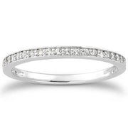 Bids.com 14k White Gold Micro-pave Diamond Wedding Ring Band Set 3/4 Around Rings White Smoke 4 / White Gold,4.5 / White Gold,5 / White Gold,5.5 / White Gold,6 / White Gold,6.5 / White Gold,7 / White Gold,7.5 / White Gold,8 / White Gold,8.5 / White Gold,9 / White Gold