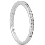 Bids.com 14k White Gold Micro-pave Diamond Wedding Ring Band Set 3/4 Around Rings White Smoke 4 / White Gold,4.5 / White Gold,5 / White Gold,5.5 / White Gold,6 / White Gold,6.5 / White Gold,7 / White Gold,7.5 / White Gold,8 / White Gold,8.5 / White Gold,9 / White Gold