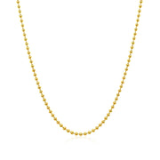 Bids.com 18k Yellow Gold Bead Chain 1.5mm (1.50 mm) Necklaces White Smoke 16 / Yellow Gold,18 / Yellow Gold,20 / Yellow Gold