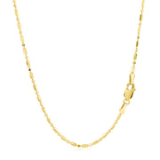 Bids.com 14k Yellow Gold Diamond-Cut Alternating Bead Chain 1.5mm Necklaces White Smoke 16 / Yellow Gold,18 / Yellow Gold,20 / Yellow Gold