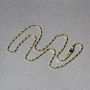 Bids.com 14k Yellow Gold Diamond-Cut Alternating Bead Chain 1.5mm Necklaces Dark Gray 16 / Yellow Gold,18 / Yellow Gold,20 / Yellow Gold