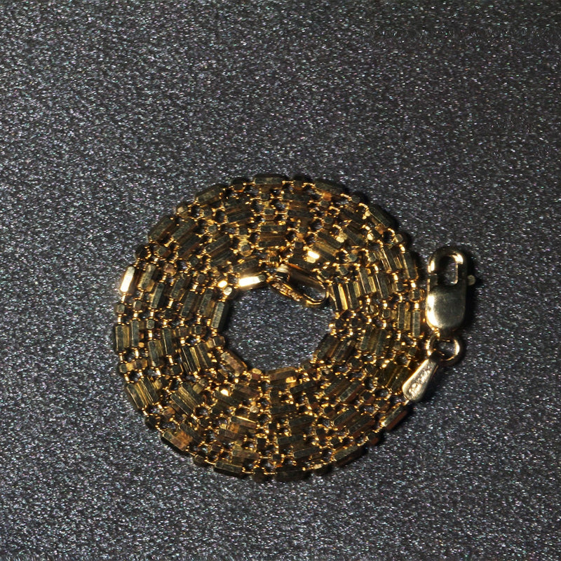 Bids.com 14k Yellow Gold Diamond-Cut Alternating Bead Chain 1.5mm Necklaces Dark Slate Gray 16 / Yellow Gold,18 / Yellow Gold,20 / Yellow Gold