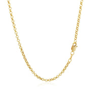 Bids.com 2.3mm 14k Yellow Gold Rolo Chain Necklaces White Smoke 16 / Yellow Gold,18 / Yellow Gold,20 / Yellow Gold,22 / Yellow Gold,24 / Yellow Gold,30 / Yellow Gold