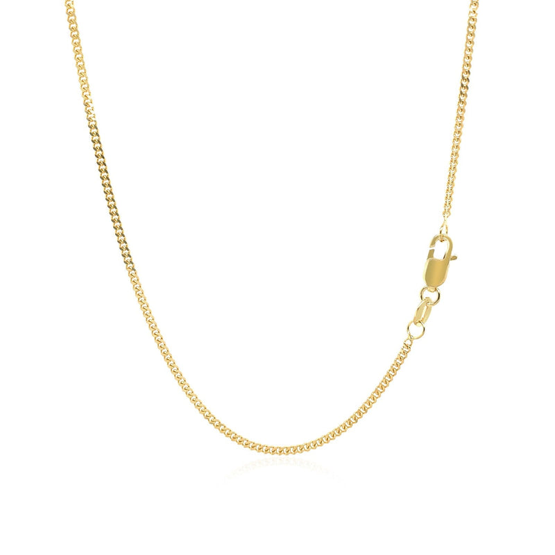 Bids.com 14k Yellow Gold Gourmette Chain 1.5mm Necklaces White Smoke 16 / Yellow Gold,18 / Yellow Gold,20 / Yellow Gold,24 / Yellow Gold
