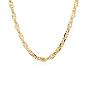 Bids.com 4.5mm 14k Yellow Gold Anchor Chain Necklaces White Smoke 20 / Yellow Gold,24 / Yellow Gold