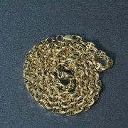 Bids.com 4.5mm 14k Yellow Gold Anchor Chain Necklaces Dark Slate Gray 20 / Yellow Gold,24 / Yellow Gold
