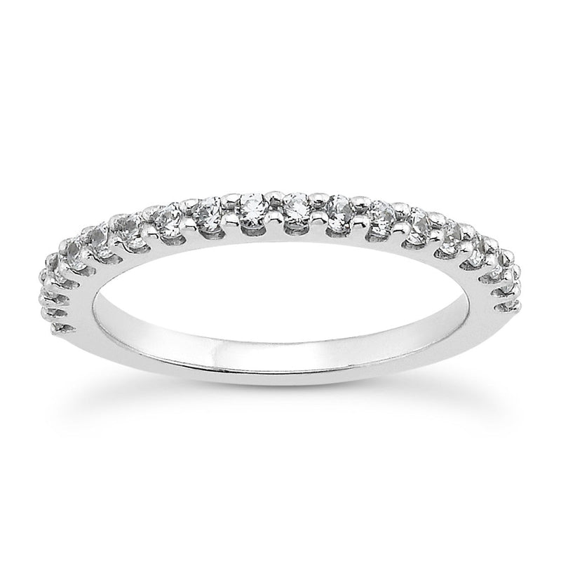 Bids.com 14k White Gold Shared Prong Diamond Wedding Ring Band with U Settings Rings White Smoke 4 / White Gold,4.5 / White Gold,5 / White Gold,5.5 / White Gold,6 / White Gold,6.5 / White Gold,7 / White Gold,7.5 / White Gold,8 / White Gold,8.5 / White Gold,9 / White Gold,9.5 / White Gold