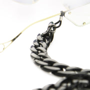 zeroUV Chunky 24" Fashion Sunglasses Chain Link D135 Chain White Smoke Black,Pink,Tortoise,White