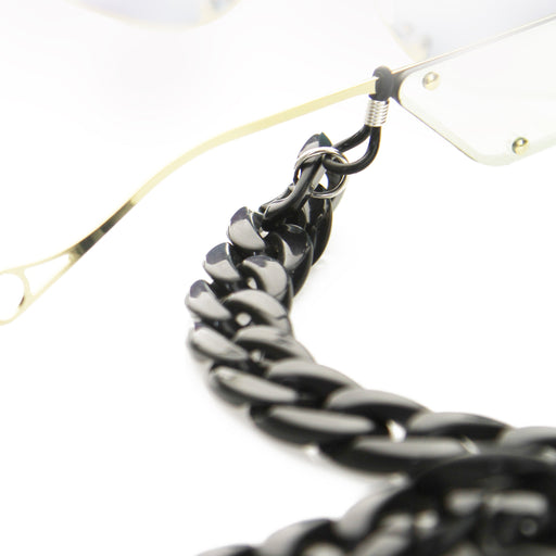zeroUV Chunky 24" Fashion Sunglasses Chain Link D135 Chain White Smoke Black,Pink,Tortoise,White